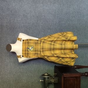 Harry Potter Hufflepuff size medium cosplay overall-skirt